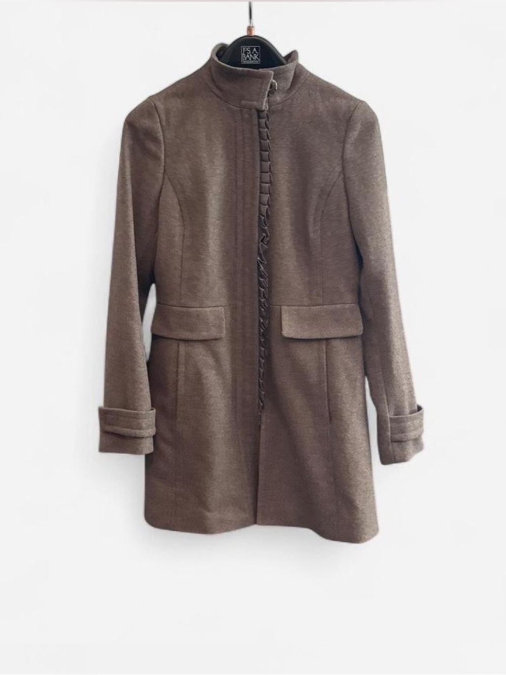 Banana Republic wool blend coat brown cottagecore preppy light academia size S